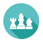 Business And Strategy Icons With Long Shadow