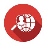 Corporate Development Icons With Long Shadow