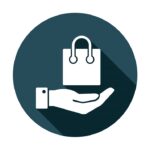 Business And Marketing Icons With Long Shadow