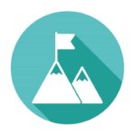 Business And Marketing Icons With Long Shadow