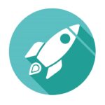Business And Strategy Icons With Long Shadow