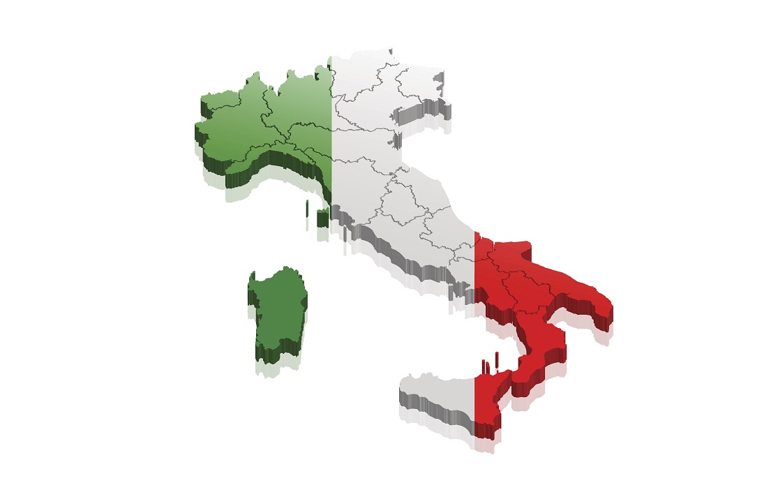 italy map 3d