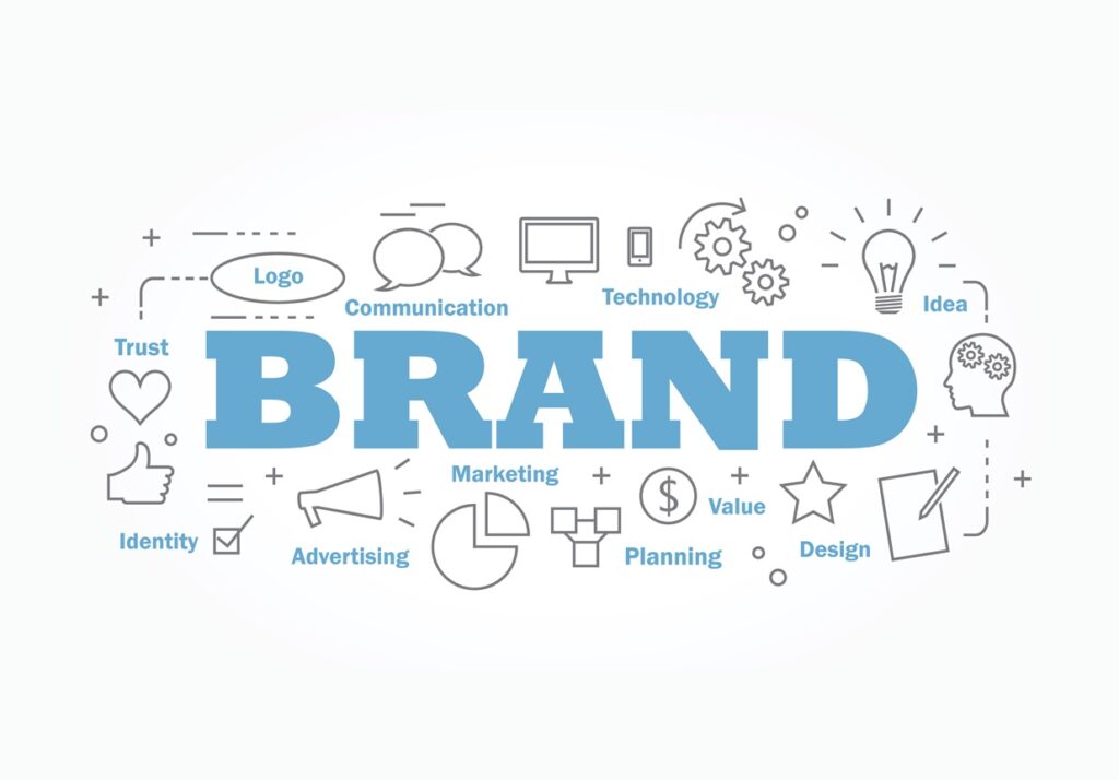 Vector banner flat design in brand concept.