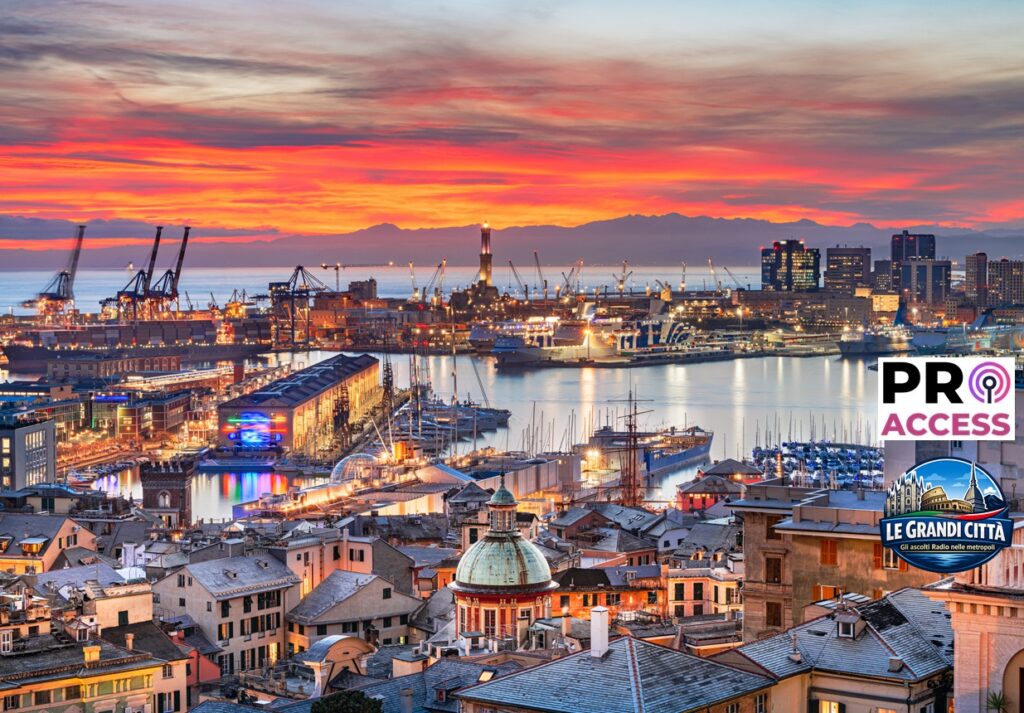 Genova, Italy on the Port