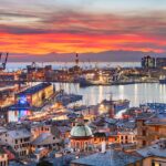 Genova, Italy on the Port
