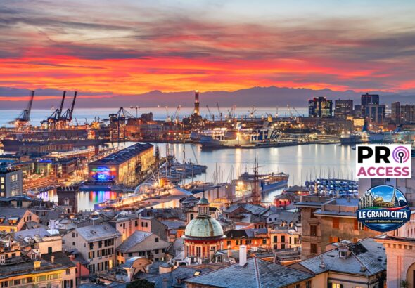 Genova, Italy on the Port