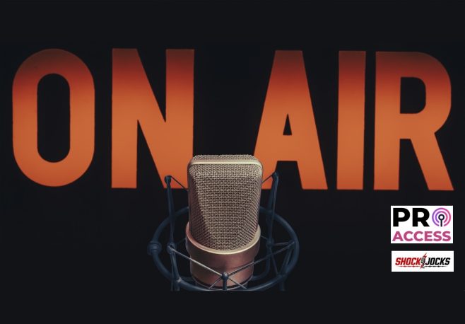 Professional microphone and on air sign