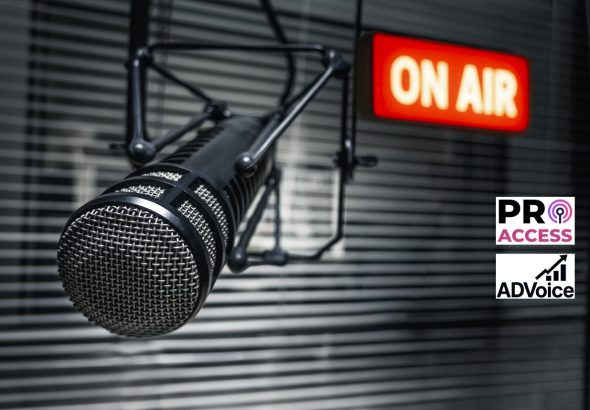 Professional microphone and on air sign