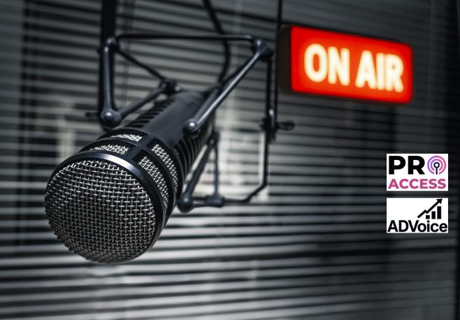 Professional microphone and on air sign