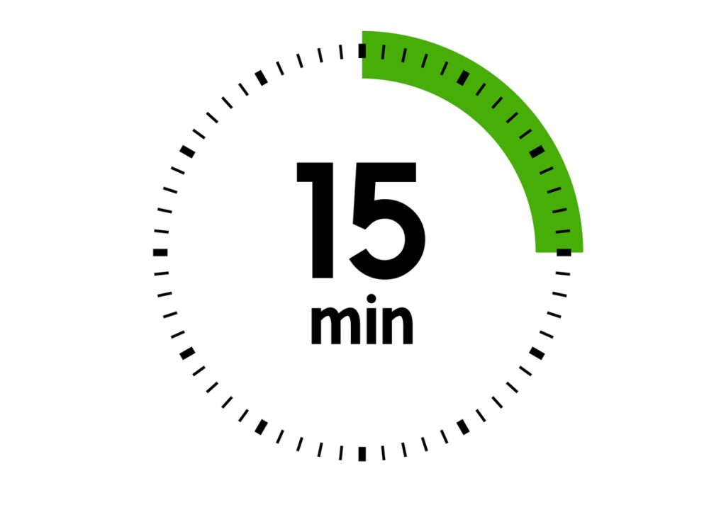 15 minutes,concept of time,timer,clock illustration,vector.
